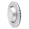 830-73055R Geoperformance Drilled/Slotted Brake Rotor, 2008-2015 Audi/Volkswagen, Position: Rear Right - image 2