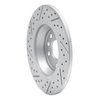 830-73082R Geoperformance Drilled/Slotted Brake Rotor, Fits Select Audi/Volkswagen, Position: Rear Right - image 4