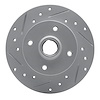 830-74005L Geoperformance Drilled/Slotted Brake Rotor, 1985-2002 Audi/Volkswagen, Position: Rear Left - image 1