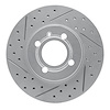 830-74006L Geoperformance Drilled/Slotted Brake Rotor, 1986-2008 Audi/Volkswagen, Position: Front Left - image 1