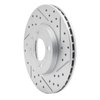 830-74006R Geoperformance Drilled/Slotted Brake Rotor, 1986-2008 Audi/Volkswagen, Position: Front Right - image 2