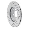 830-74006R Geoperformance Drilled/Slotted Brake Rotor, 1986-2008 Audi/Volkswagen, Position: Front Right - image 4