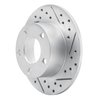 830-74011R Geoperformance Drilled/Slotted Brake Rotor, 1992-2005 Audi/Volkswagen, Position: Rear Right - image 2