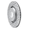 830-74016L Geoperformance Drilled/Slotted Brake Rotor, 1998-2015 Audi/Volkswagen, Position: Front Left - image 2