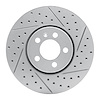 830-74020R Geoperformance Drilled/Slotted Brake Rotor, 1998-2018 Audi/Volkswagen, Position: Front Right - image 1