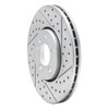 830-74020R Geoperformance Drilled/Slotted Brake Rotor, 1998-2018 Audi/Volkswagen, Position: Front Right - image 2
