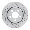830-74022R Geoperformance Drilled/Slotted Brake Rotor, 2000-2006 Audi/Volkswagen, Position: Rear Right - image 1