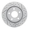 830-74023R Geoperformance Drilled/Slotted Brake Rotor, 1999-2005 Audi/Volkswagen, Position: Rear Right - image 1