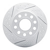 830-74027L Geoperformance Drilled/Slotted Brake Rotor, 2005-2013 Audi/Volkswagen, Position: Rear Left - image 1