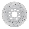 830-74028L Geoperformance Drilled/Slotted Brake Rotor, Fits Select Audi/Volkswagen, Position: Front Left