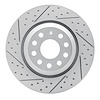 830-74030L Geoperformance Drilled/Slotted Brake Rotor, Fits Select Audi/Volkswagen, Position: Rear Left