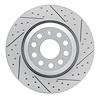 830-74030R Geoperformance Drilled/Slotted Brake Rotor, Fits Select Audi/Volkswagen, Position: Rear Right
