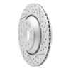 830-74030R Geoperformance Drilled/Slotted Brake Rotor, Fits Select Audi/Volkswagen, Position: Rear Right - image 2