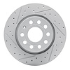 830-74032L Geoperformance Drilled/Slotted Brake Rotor, 2005-2015 Audi/Volkswagen, Position: Front Left - image 1