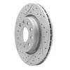 830-74032L Geoperformance Drilled/Slotted Brake Rotor, 2005-2015 Audi/Volkswagen, Position: Front Left - image 2