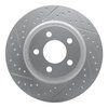 830-74035L Geoperformance Drilled/Slotted Brake Rotor, 1970-1972 Audi/Volkswagen, Position: Front Left