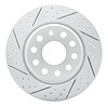 830-74055L Geoperformance Drilled/Slotted Brake Rotor, 2005-2018 Audi/Volkswagen, Position: Rear Left - image 1