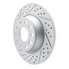 830-74055L Geoperformance Drilled/Slotted Brake Rotor, 2005-2018 Audi/Volkswagen, Position: Rear Left - image 2