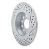 830-74055L Geoperformance Drilled/Slotted Brake Rotor, 2005-2018 Audi/Volkswagen, Position: Rear Left - image 4