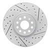 830-74058R Geoperformance Drilled/Slotted Brake Rotor, Fits Select Audi/Volkswagen, Position: Front Right