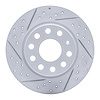 830-74059L Geoperformance Drilled/Slotted Brake Rotor, Fits Select Audi/Volkswagen, Position: Rear Left