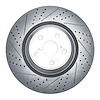 830-75030D Geoperformance Drilled/Slotted Brake Rotor, 2010-2017 Lexus/Toyota/Scion, Position: Left Front - image 1