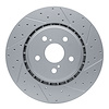 830-75043R Geoperformance Drilled/Slotted Brake Rotor, Fits Select Lexus/Toyota/Scion, Position: Front Right - image 1