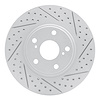 830-76055R Geoperformance Drilled/Slotted Brake Rotor, 1999-2007 Lexus/Toyota/Scion, Position: Front Right - image 1