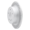 830-76071L Geoperformance Drilled/Slotted Brake Rotor, 2000-2004 Lexus/Toyota/Scion, Position: Rear Left - image 2