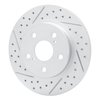 830-76082L Geoperformance Drilled/Slotted Brake Rotor, 2008-2018 Multiple Makes/Models, Position: Rear Left - image 2