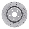 830-76085L Geoperformance Drilled/Slotted Brake Rotor, 2009-2015 Lexus/Toyota/Scion, Position: Front Left - image 1