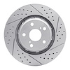 830-76085R Geoperformance Drilled/Slotted Brake Rotor, 2009-2015 Lexus/Toyota/Scion, Position: Front Right - image 1
