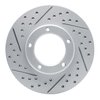830-76096L Geoperformance Drilled/Slotted Brake Rotor, 1984-1995 Lexus/Toyota/Scion, Position: Front Left - image 2