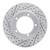 830-76112L Geoperformance Drilled/Slotted Brake Rotor, 1998-2007 Lexus/Toyota/Scion, Position: Front Left - image 1