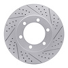 830-76124R Geoperformance Drilled/Slotted Brake Rotor, 2000-2007 Lexus/Toyota/Scion, Position: Front Right - image 1