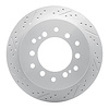 830-76127L Geoperformance Drilled/Slotted Brake Rotor, 2001-2009 Lexus/Toyota/Scion, Position: Rear Left - image 1