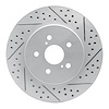 830-76129R Geoperformance Drilled/Slotted Brake Rotor, 2004-2009 Lexus/Toyota/Scion, Position: Front Right - image 1