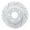 830-80051L Geoperformance Drilled/Slotted Brake Rotor, 2014-2021 Ford/Lincoln/Mercury/Mazda, Position: Rear Left - image 1