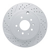 830-80068L Geoperformance Drilled/Slotted Brake Rotor, 2007-2015 Ford/Lincoln/Mercury/Mazda, Position: Rear Left - image 1