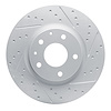 830-80081R Geoperformance Drilled/Slotted Brake Rotor, Fits Select Ford/Lincoln/Mercury/Mazda, Position: Front Right - image 1