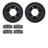 8302-37014 Drilled/Slotted Brake Rotors with 3000-Series Ceramic Brake Pads Kit [Black], 1992-2004 Multiple Makes/Models, Positi - image 1