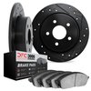 8302-54122 Drilled/Slotted Brake Rotors with 3000-Series Ceramic Brake Pads Kit [Black], 1997-2004 Ford/Lincoln/Mercury/Mazda, P - image 2