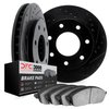 8302-54160 Drilled/Slotted Brake Rotors with 3000-Series Ceramic Brake Pads Kit [Black], 2009-2009 Ford/Lincoln/Mercury/Mazda, P - image 2