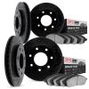 8304-54064 Drilled/Slotted Brake Rotors with 3000-Series Ceramic Brake Pads Kit [Black], 2004-2008 Ford/Lincoln/Mercury/Mazda, P - image 1
