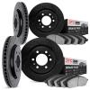 8304-67057 Drilled/Slotted Brake Rotors with 3000-Series Ceramic Brake Pads Kit [Black], Fits Select Multiple Makes/Models, Posi - image 1