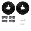 8312-11021 Drilled/Slotted Brake Rotors with 3000-Series Ceramic Brake Pads Kit & Hardware [Black], 2010-2012 Land Rover, Positi - image 1