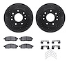 8312-54160 Drilled/Slotted Brake Rotors with 3000-Series Ceramic Brake Pads Kit & Hardware [Black], 2009-2009 Ford/Lincoln/Mercu - image 1