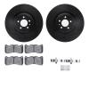 8312-54221 Drilled/Slotted Brake Rotors with 3000-Series Ceramic Brake Pads Kit & Hardware [Black], 2013-2014 Ford/Lincoln/Mercu - image 1