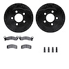 8312-56006 Drilled/Slotted Brake Rotors with 3000-Series Ceramic Brake Pads Kit & Hardware [Black], 1991-1994 Ford/Lincoln/Mercu - image 1