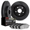 8402-42010 Drilled/Slotted Brake Rotors with Ultimate-Duty Brake Pads Kit [Black], Fits Select Mopar, Position: Rear - image 2